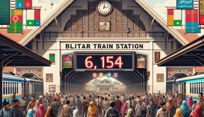 Stasiun Blitar Layani 6.154 Penumpang Selama Libur Maulid Nabi
