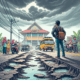 Kondisi Jalan Depan SDN Sukosewu 1 Memprihatinkan, Warga Khawatir Keamanan Siswa