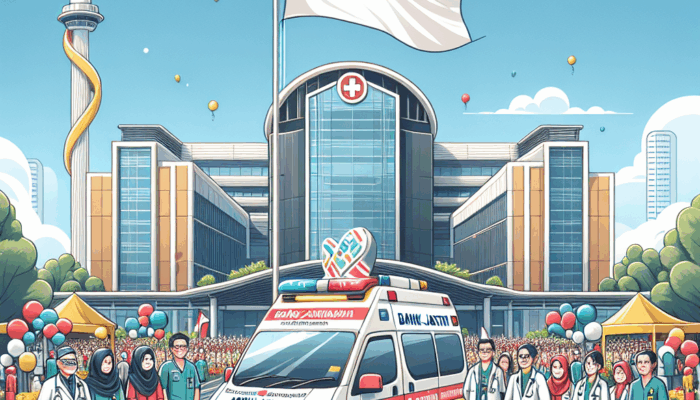 Bank Jatim Serahkan Ambulans sebagai Hadiah HUT Ke-5 RSUD Srengat