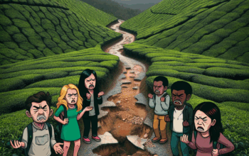 Rusaknya Akses Menuju Perkebunan Teh Sirah Kencong Ganggu Wisatawan