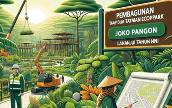 Pembangunan Tahap Dua Taman Ecopark Joko Pangon Lanjut Tahun Ini