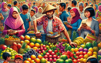 Pedagang Buah di Pasar Brongkos Menghadapi Tantangan Penjualan Tak Menentu