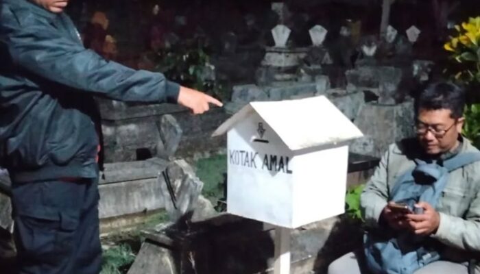 Dua Pemuda Kepergok Mencuri Kotak Amal di Pemakaman, Ditemukan Bawa Parang