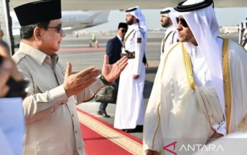 Presiden Prabowo Tiba di Doha untuk Bertemu Emir Qatar Pasca Serangan Israel