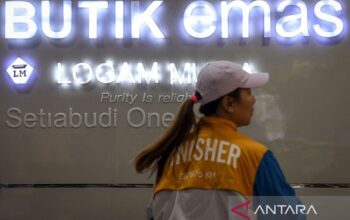 Harga Emas Antam Melonjak Rp16.000 Jadi Rp2.191.000 per Gram