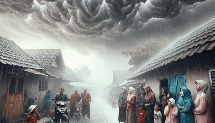 Hujan Es Terjang Desa Karangrejo, Warga: Belum Pernah Seberat Ini