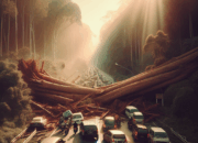 Pohon Tumbang Tutup Total Jalur Utama Blitar-Malang