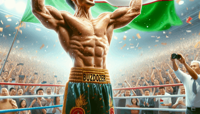 Bayu Buldozer Juara Dunia Kickboxing di Uzbekistan