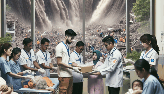 BAZNAS Blitar Ziarah dan Beri Bantuan Korban Longsor di RSUD Wlingi