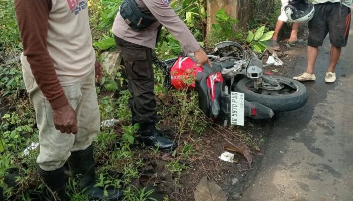 Tabrakan Adu Banteng: Pemotor Terluka Dari Kecelakaan di Blitar