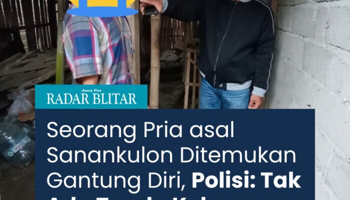 Pria 47 Tahun Ditemukan Gantung Diri di Desa Sumberjo