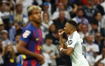 Real Madrid Unggul 2-1 atas Barcelona di Babak Pertama Berkat Gol Mbappe dan Bellingham